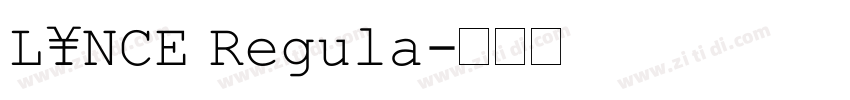 LANCE Regula字体转换